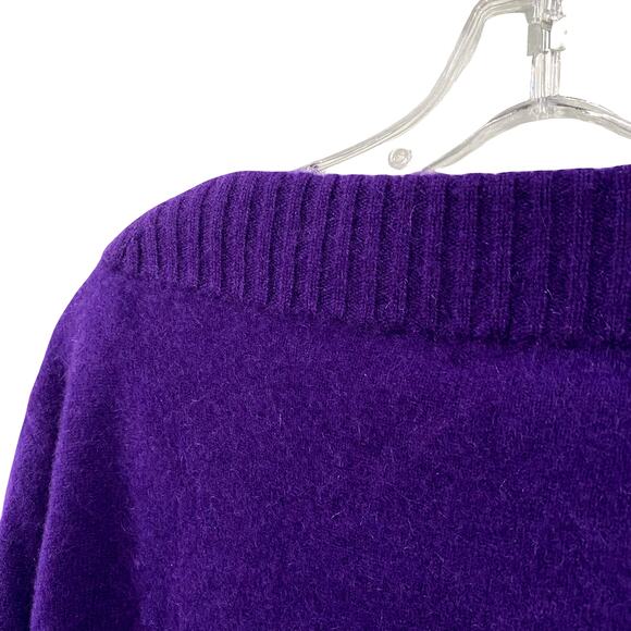 NWT Lord & Taylor Purple 100% Cashmere Pullover Sweater Size M - Picture 8 of 11